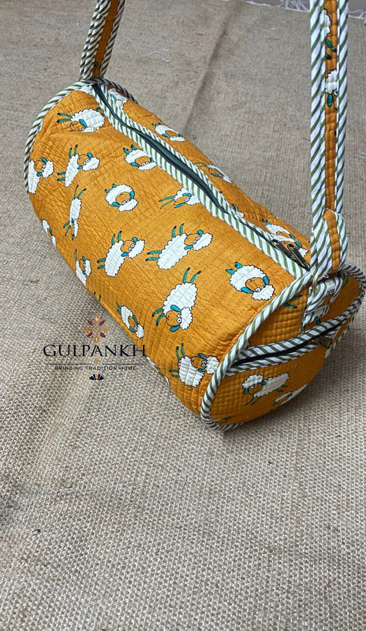 Little Lamb Meadow Kids Cotton Duffel & Swim Bag – Kids Travel Bag | Gulpankh Canada