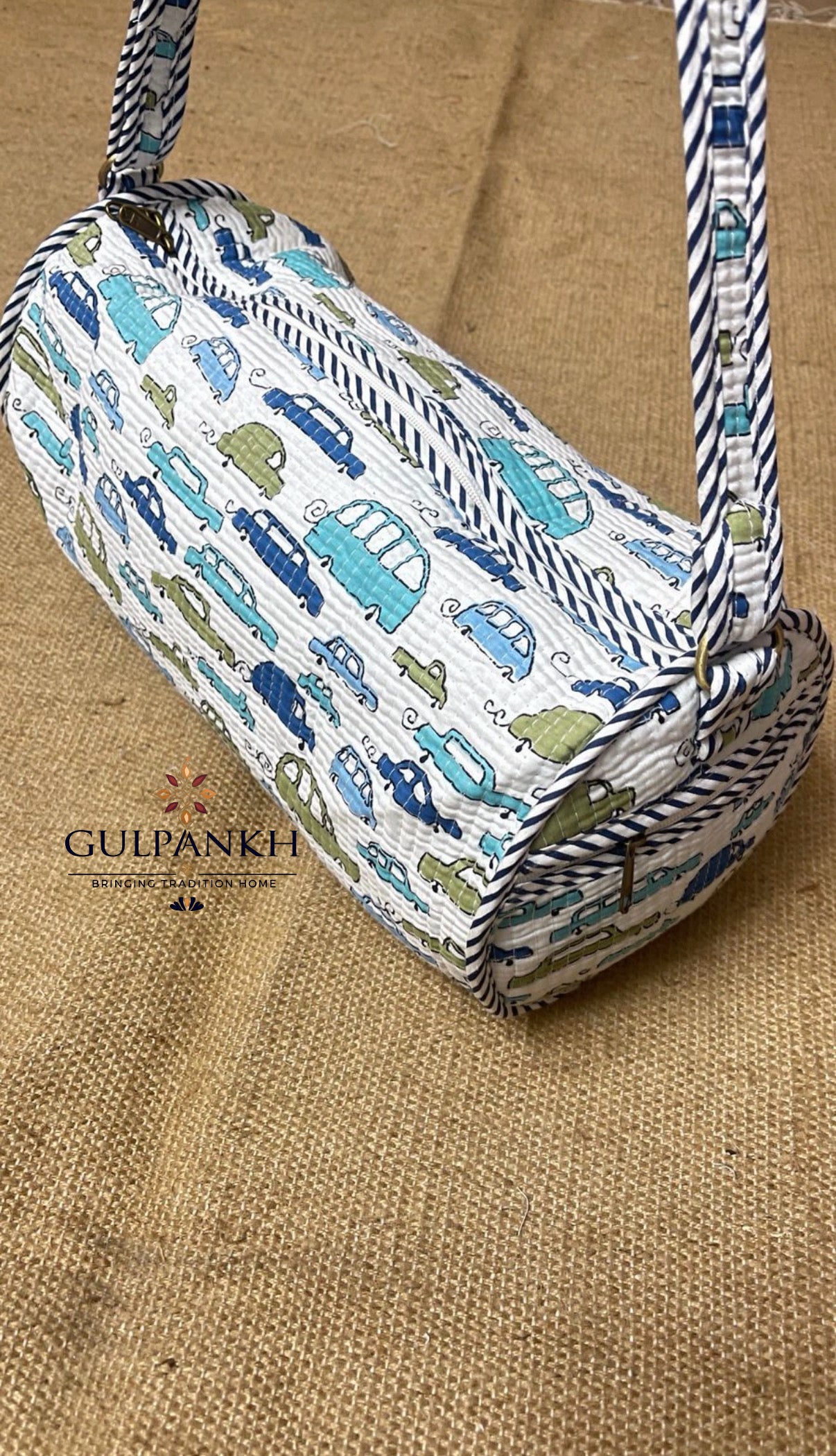 Little Wheels Parade Kids Cotton Duffel & Swim Bag – Kids Travel Bag | Gulpankh Canada