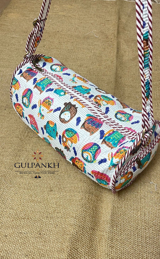 Woodland Owl Parade Kids Cotton Duffel & Swim Bag – Kids Travel Bag | Gulpankh Canada
